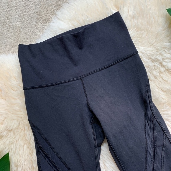 Lululemon High Times Pant *Metta Black Yoga Mesh RARE Leggings - Picture 4 of 12